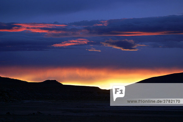 Sonnenaufgang  Hochland von Uyuni  Bolivien