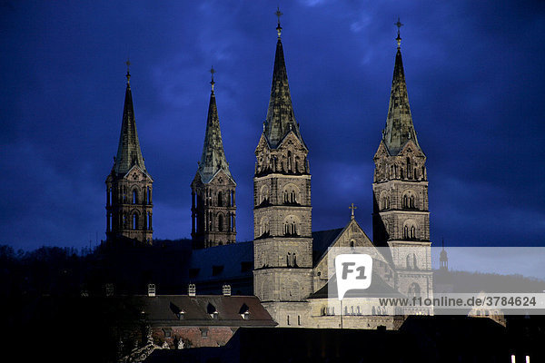 Cathedral  Bamberg  Upper Franconia  Bavaria  Germany
