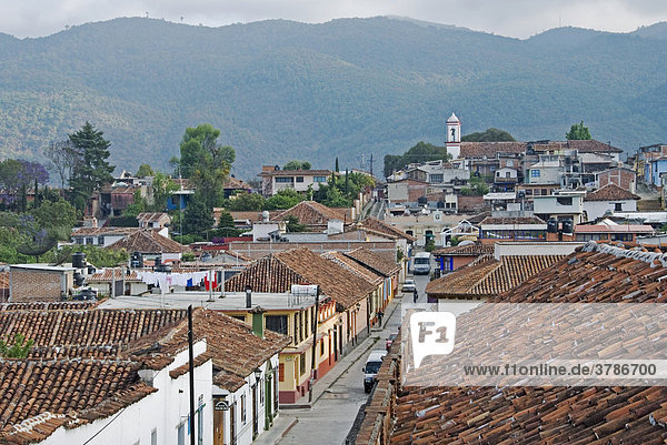 Main street   San Cristobal de las Casas Chiapas Mexico
