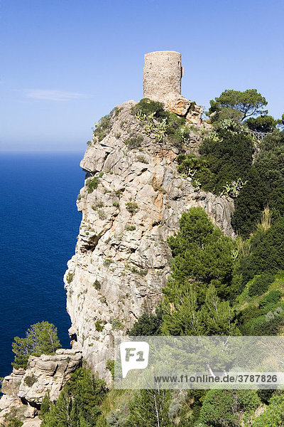 The old Torre del Verger watchtower Majorca Balearics Spain