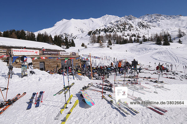 Italy  Aosta Valley  Pila  ski slopes