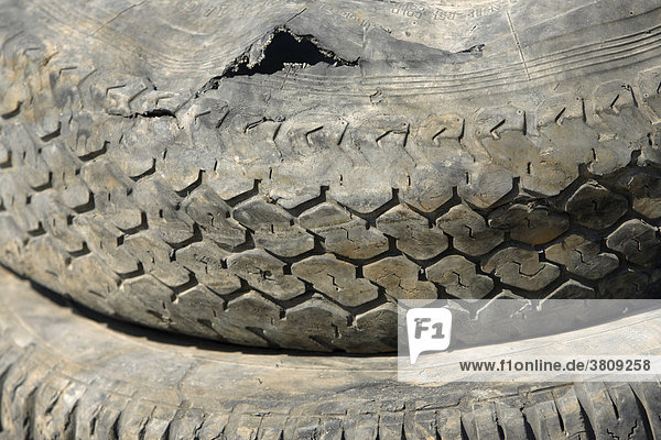 Old used tires |