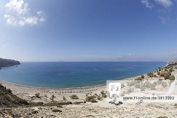 Ausgrabungsstätte und Strand Kommos (Komos)  Südkreta  Kreta  Griechenland