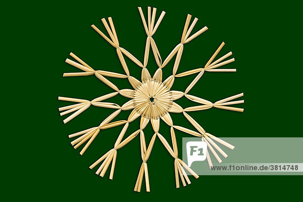 Christmas star green background