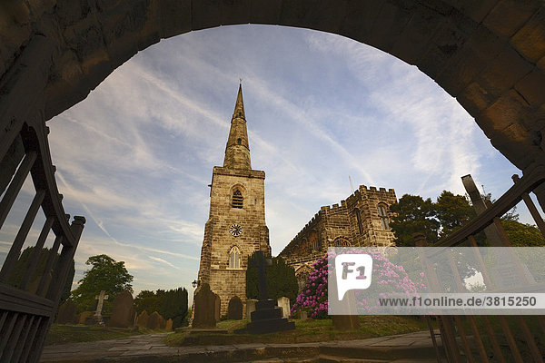 Kirche von Astbury  Cheshire  England