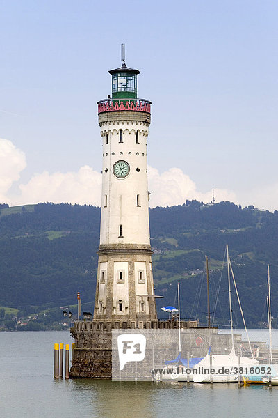 Lighthouse of Lindau at the Lake Constance Germany