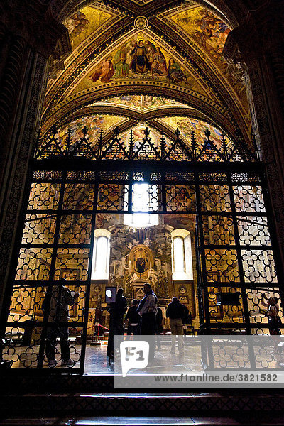 Italy  Umbria  Orvieto interior of the Duomo                                                                                                                                                        