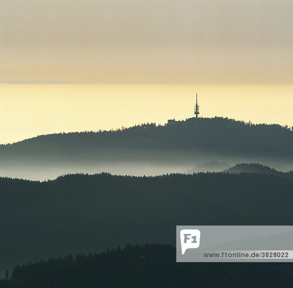 Sunset  Black Forest  Baden-Wurttemberg  Germany