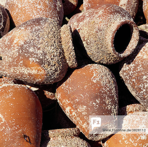 Ceramic pots for fishing  Salema  Algarve  Portugal