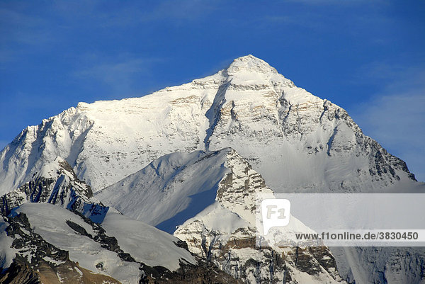 Gipfel des Mt. Everest Chomolungma Tibet China