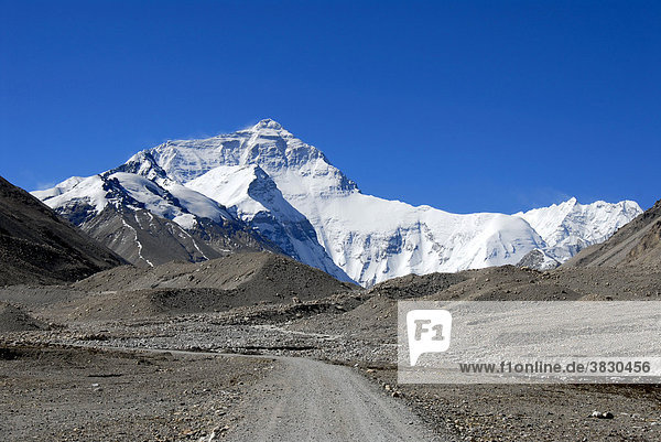 Mt. Everest Chomolungma Weg zum Everest Base Camp Tibet China