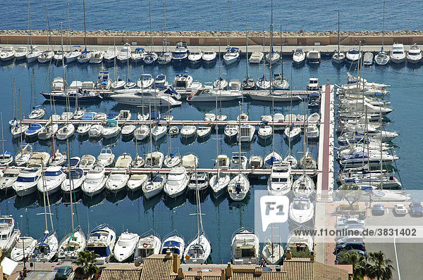 Boote im Hafen von Campomanes  Marina Greenwich Port Esportiu  Altea  Costa Blanca  Spanien
