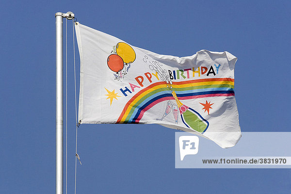 Flag happy birthday
