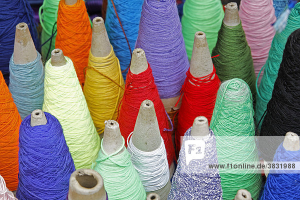 Colourful wool