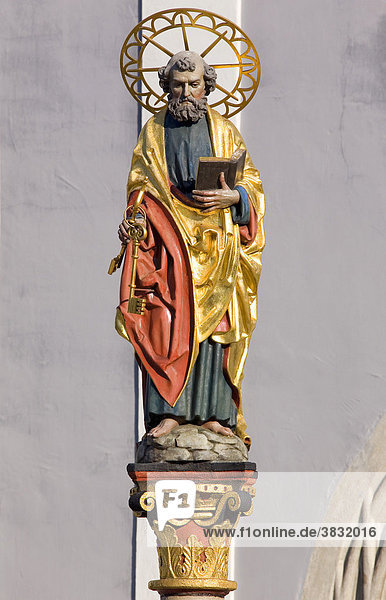 Ulm  Germany - Petrus statue