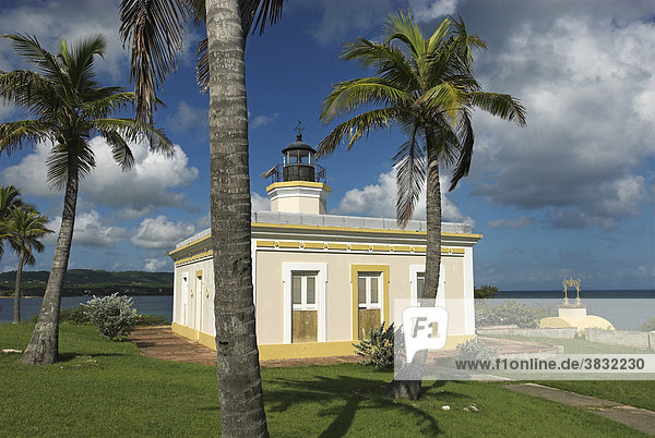 Lighthouse Faro de Punta Mulas in Isabel Segunda  Vieques island  Puerto Rico