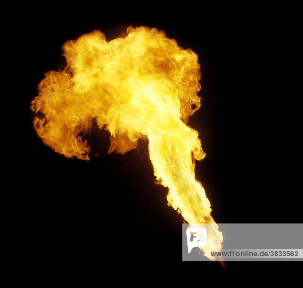 Pillar of fire from a fire-eater.