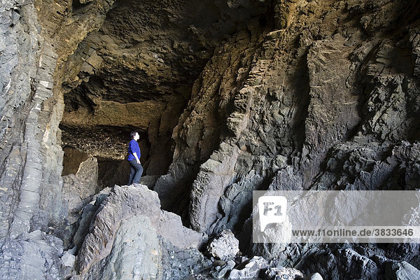 Höhle Caleta negra nahe Ajuy   Fuerteventura   Kanarische Inseln