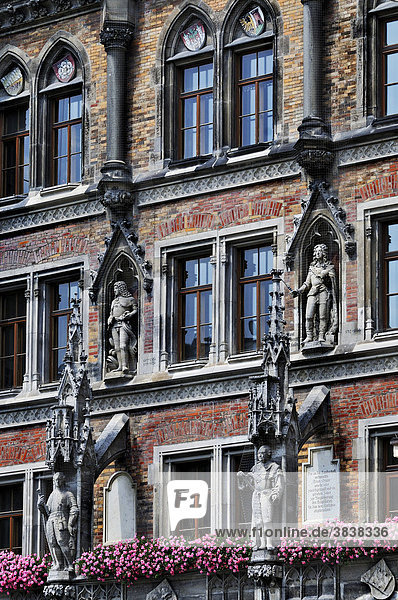 Frontfassade  Neues Rathaus  München  Bayern  Deutschland  Europa