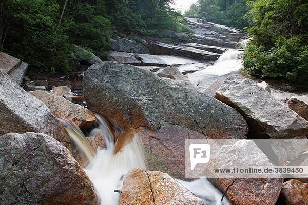 Thoreau Falls - Located along the North Fork of the Pemigewasset River in the Pemigewasset Wilderness of Lincoln  New Hampshire USA