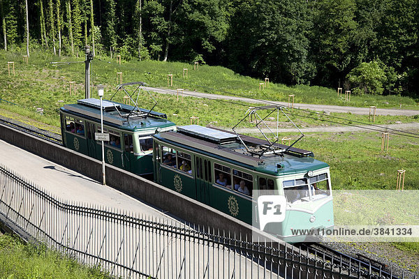 Zahnradbahn zum Drachenfels  Königswinter  Rheinland  Nordrhein-Westfalen  Deutschland  Europa