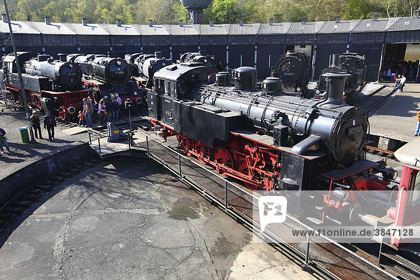 Steam Locomotive Festival  Railway Museum  Dahlhausen  Bochum  North Rhine-Westphalia  Germany  Europe
