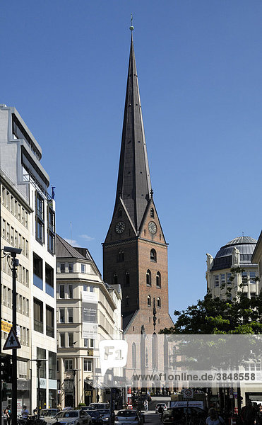 Hauptkirche St. Petri  Hamburg  Deutschland  Europa