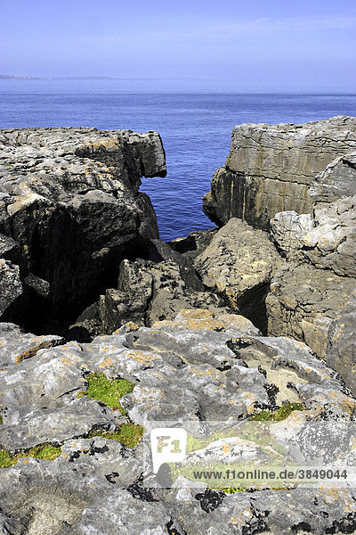 Küstenlandschaft des Burren  Republik Irland  Europa