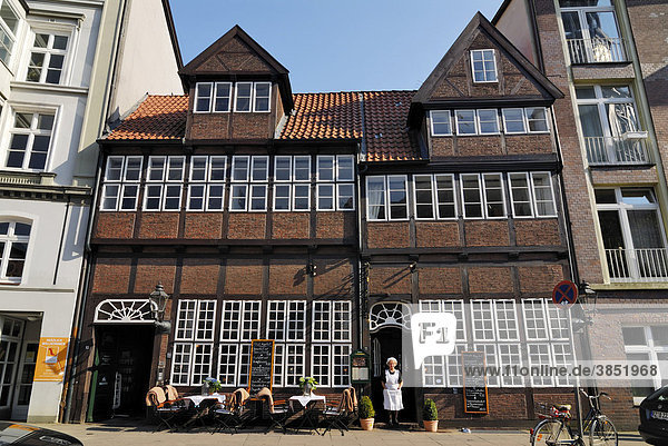 The historical restaurant Krameramtsstuben  Neustadt district  Hamburg  Germany  Europe