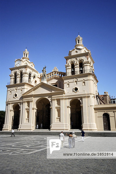 Cathedral Iglesia Catedral  on Plaza San Martin square  Cordoba  Argentina  South America