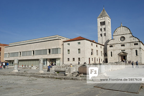 Archaeological Museum  church  Zadar  Zadar County  Croatia  Europe