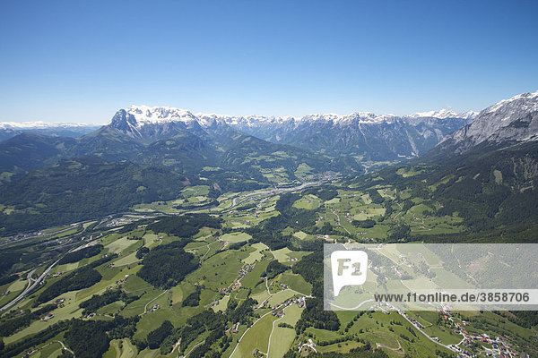 Luftaufnahme der Berge  Werfenweng  Österreich  Europa