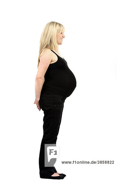 Schwangere Frau  9. Monat