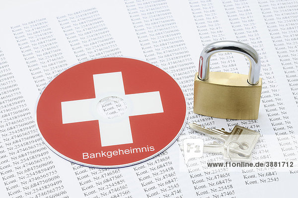 Bankkonten  DVD  CD  Symbolbild Bankgeheimnis  Bankdaten  Steuerflucht  Datenschutz