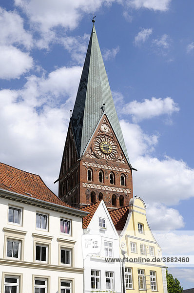 Stadtbild von Lüneburg in Niedersachsen  Deutschland  Europa