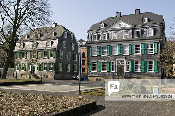 Engels-Haus  Schieferhaus  historisches Zentrum  Wuppertal  Bergisches Land  Nordrhein-Westfalen  Deutschland  Europa