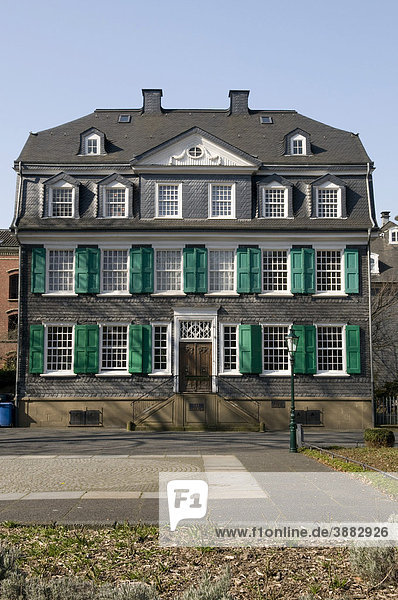 Engels House  slate house  historic centre  Wuppertal  Bergisches Land  North Rhine-Westphalia  Germany  Europe