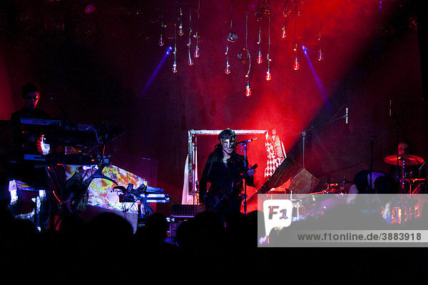 The British glam rock singer and musician Chris Corner live with his music project IAMX at the Schueuer venue Lucerne Switzerland