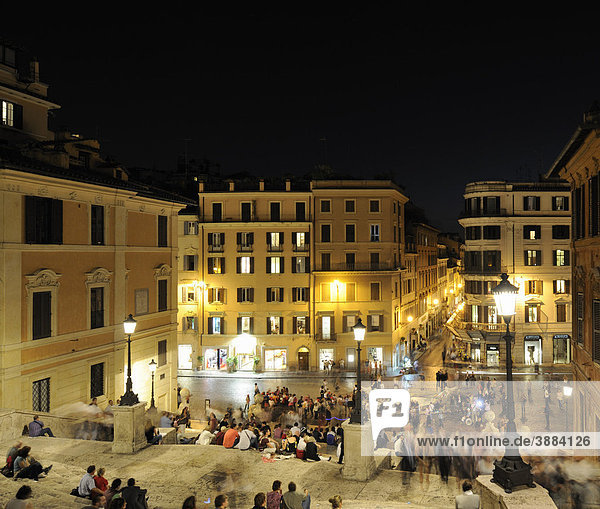 Spanish Steps  overlooking the Piazza di Spagna  Rome  Italy  Europe