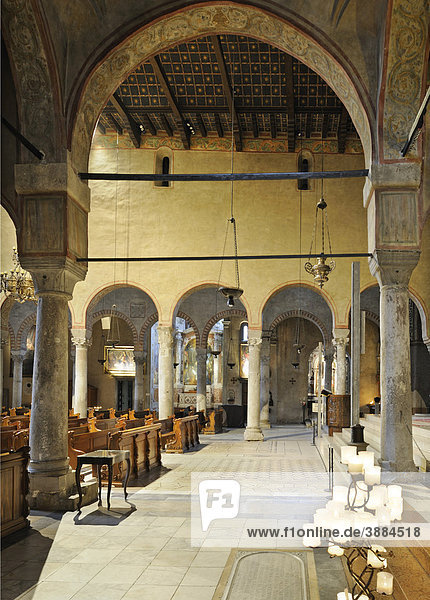 Innenansicht der Kathedrale San Giusto Triest Italien Europa