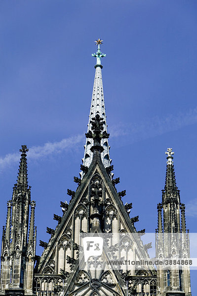 Türme vom Kölner Dom  Köln  Nordrhein-Westfalen  Deutschland  Europa