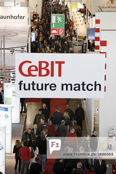 Computer und IT Messe Cebit Messegelände Hannover Hannover Niedersachsen Deutschland Europa