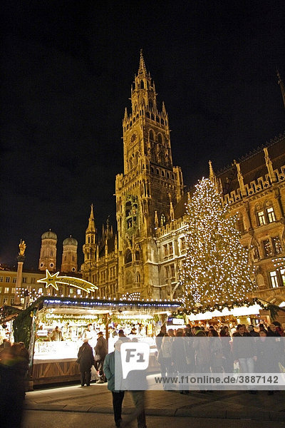 Christmas market  Munich  Bavaria  Germany  Europe