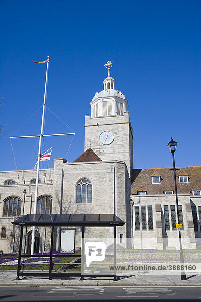 Kathedrale von Portsmouth  High Street  Portsmouth  Hampshire  England  Vereinigtes Königreich  Europa