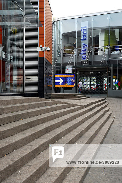 Moderne Architektur  Fußgängerzone zwischen Binnenwegplein und Coolsingel  Rotterdam  Zuid-Holland  Süd-Holland  Niederlande  Europa