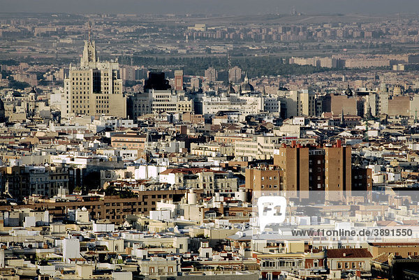 Stadtansicht  Madrid  Spanien  Europa