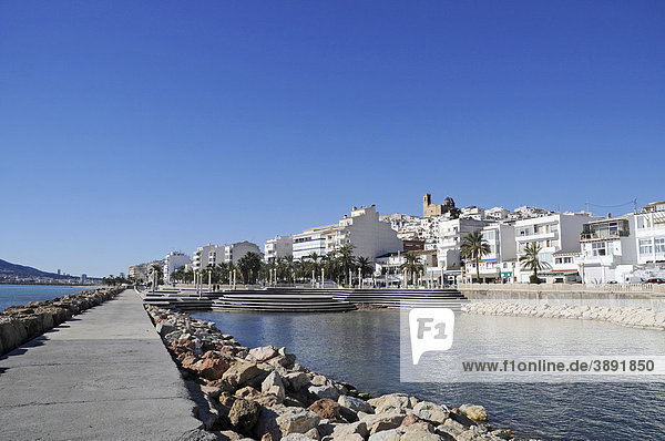 Uferpromenade  Altea  Costa Blanca  Provinz Alicante  Spanien  Europa