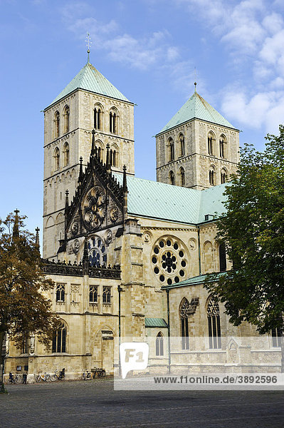 Dom St. Paulus  Münster  Nordrhein-Westfalen  Deutschland  Europa