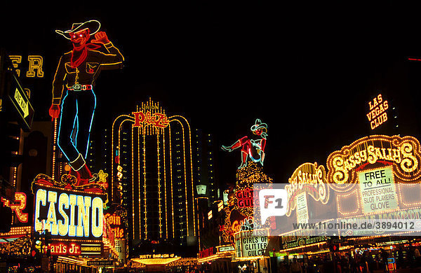Der Strip in der Nacht  Las Vegas  Nevada  USA