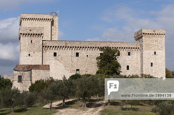 Rocca Albornoz Burg  Narni  Umbrien  Italien  Europa